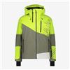 CMP F.lli Campagnolo CMP Giacca da Neve Uomo in Twill Zip Hood C/Cappuccio Fisso - E112 (Acido/Verde