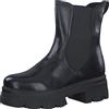 MARCO TOZZI Stivaletti Chelsea Donna in Pelle Zeppa, Black, 41 EU