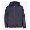Cmp Kid G Jkt Rain Fix Hd Giacchetta Impermeabile Blu Junior Bimba