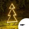 Wisdom Albero di Natale luminoso 70cm con staffe da giardino Wisdom