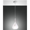 FABAS LUCE 3481-40-241 SOSPENSIONE LILA VETRO BOROSILICATO TRASPARENTE E27 40W Ø:500 mm