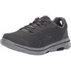 Skechers Go Walk 5 Qualify, Scarpe da Ginnastica Uomo, Grigio Charcoal Textile Synthetic Black Trim Ccbk, 42 EU