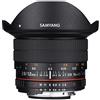 Samyang Obiettivo F2.8 Fisheye ultra grandangolare da 12 mm per fotocamere DSLR Nikon, compatibile con full frame