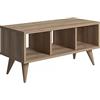 Movian Marchio Amazon - Movian - Rettangolare Tavolino lato divano 80 x 35 x 38 cm, colore rovere