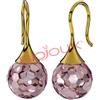 Sanico BJT322 ORECCHINI CARMEN ROSA GOLD PLATED