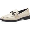 MARCO TOZZI Mocassini Donna senza Tacco Verniciati Business Slippers, Cream Pat. Cb., 36 EU