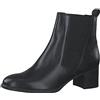 MARCO TOZZI Stivaletti Chelsea Donna in Pelle con Tacco, Black, 37 EU