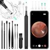 ACWOO Otoscopio, Pulisci Orecchie con Telecamera, 5040P HD 4mm Impermeabile Rimozione di Cerume con 6 Luci LED, WIFI Pulizia Orecchie Otoscopio per iPhone, iPad e Android（Nero）