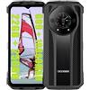 DOOGEE S110 4G Smartphone (2023), 10800mAh /66W Batteria, Helio G99 22GB + 256GB, 6.58' FHD+, 50MP AI Fotocamera (24MP Visione Notturna)+ 16MP + 32MP, Android 13, Watch Back Nero