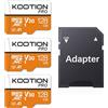 KOOTION 3 Pezzi 128GB Scheda di Memoria Micro SD U3 (A1 V30 4K) Scheda MicroSDXC 128Giga UHS-I Memory Card TF Mini Micro SD 128GB Alta Velocità Fino a 100MB/s per Telefono,Videocamera,Gopro
