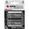 AgfaPhoto Batterie alcaline Ultra -D LR20 Mono 2 pezzi