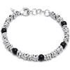Giovanni Raspini / Uomo / bracciale Nodini / argento e onice - 11650