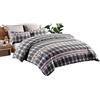 INTRECCI Set di Elegante Copripiumino in Cotone Sacco + Federa/Federe, Parure Sacco Piumone Biancheria Letto più Misure (Set Singolo Sacco + 1 Federa, Tartan Casette)