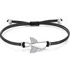 Jrêveinfini Angelo Custode Bracciale Donna Argento 925, Bracciale Portafortuna Bambina Ragazza, Bracciale Natale Mamma Corda Amicizia, Regalo Battesimo Natale Compleanno Donna Bambina