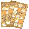 Logbuch-Verlag Adesivi miele, set di 48: etichette rotonde per barattoli artigianali, sticker personalizzati decorativi da scrivere, fai da te per regali, bomboniere, conserve, Ø 4 cm