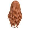 Generic 25 capelli corti ricci femminile ragazza affascinante parrucca sintetica parrucca per le donne parrucca sintetica a fibre lunghe per uso quotidiano marrone lunghi riccioli parrucca bionda