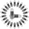 LIHAO 24 mini luci LED, lanterne di carta bianche