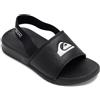 Quiksilver Bright Coast Strapped Toddler, Sandali, Nero Bianco e Nero, 20 EU