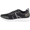 Calvin Klein Jeans Sneakers da Runner Uomo Scarpe Sportive, Nero (Black), 46 EU