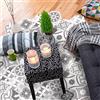 Ambiance Sticker Piastrella per pavimenti decorativo esagonale Adamo, decorazioni per la casa fai-da-te, adesivi rimovibili a buccia e stick, adesivo antiscivolo impermeabile - H40 x L90cm - 10 adesivi di 20x18cm