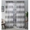 Exclusive Home Darma-Coppia di Tende, 137 x 213 cm, Colore: Nero, Tessuto, Perla Nera, W 50 x L 84 (2 Panels), 2 unità