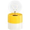 moses. Smile - Lampada decorativa a LED a forma di cuore, a batteria, con luce a LED, illuminazione decorativa per tutta la casa, matrimoni o celebrazioni, colore: Giallo