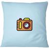 Bona Basics, Federa decorativa per cuscino, decorazione per la casa, per divano, caffetteria, dimensioni: 60 x 60 cm, colore: blu chiaro