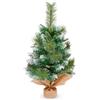 Uten Mini albero di Natale 60cm/24in, Albero di Natale Artificiale da Tavolo, Rami in PVC di Alta Qualità, Riutilizzabile, Per Decorazioni delle Feste di Natale Casa Ufficio