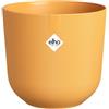 Elho Jazz Round 16cm - Vaso per piante da interno - Struttura unica - 100% plastica riciclata - Giallo Ambra