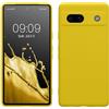 kwmobile Custodia Compatibile con Google Pixel 7a Cover - Back Case per Smartphone in Silicone TPU - Protezione Gommata - giallo radiante