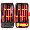 Weytoll Set di cacciaviti magnetici, Weytoll 13pcs 1000V Set di cacciaviti isolati intercambiabili con punte magnetiche a taglio di strumenti di riparazione per elettricisti