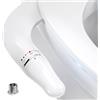 PENDEJATO Inserto per bidet ultra sottile per WC, design anti-intasamento, asta girevole, impugnatura ergonomica per pressione dell'acqua regolabile, ingresso in ottone e kit di collegamento in