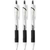 Jetstream - Set di 3 penne a sfera uni, 0,5 mm, colore: Nero