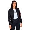 ALPHA INDUSTRIES Alpha Ma-1 Tt, Giacca Donna, Bianco, Nero (Black 03), X-Small