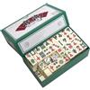 XPJBKC Mini Gioco di Mahjong Tradizionale Cinese - Set da Tavolo Portatile Con 144 Piastrelle per Famiglie e Viaggi