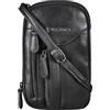 STILORD 'Lane' 3-in-1 Pochette Porta Cellulare Pelle Borsa Marsupio Borsello da Polso Vintage Portafoglio Borsa a Tracolla Piccola Crossbody Bag Vero Cuoio, Colore:nero