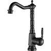 Beelee Miscelatore da cucina tradizionale Bronzo lucidato a olio, Monocomando Bocca girevole Rubinetto lavabo cucina/bagno, Acqua Calda e Fredda Disponibile, BL9250B
