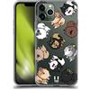 Head Case Designs Pomeranian Razze di Cani Pattern Custodia Cover in Morbido Gel Compatibile con Apple iPhone 11 PRO