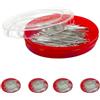 JYC CREATIVE Spille da cucire professionali, 1000 unità, spilli in acciaio inox, spille sottili, per cucito e artigianato (Pack 1-1000 pz)