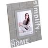 walther design Cornice Grigia 10 x 15 cm Cornice Ritratto in Legno con Decorazione Lettering Simplify YS015D
