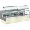 ZOIN Banco alimentare - Vetro curvo - Statico - cm 220 x 98 x 124 h