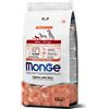 MONGE CANE CROCCHETTA MINI PUPPY & JUNIOR SALMONE E RISO 2,5 KG