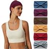 AIZIYIN Fascia Boho per donne Sciarpe elastiche morbide per la testa Fascia per capelli Bandane avvolgenti per donne Cerchietti per capelli Yoga Sport (P6COLOR3)