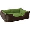 BedDog® Lupi Letto per Cane/Gatto Cuccia S Fino a XXXL, 24 Colori a Scelta, Cuscino per Cane, Divano per Cane, Cestino per Cane, Marrone/Verde L