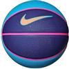 NIKE Unisex - Pallone da basket Swoosh Skills per adulti, blu laser/blu reale intenso/rosa iper/arancione Trance, 3