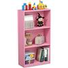 Furinno Basic Librerie, Legno, Rosa, Taglia Unica