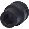 KS Tools 515.1317 Bussola Esagonale per Avvitatori ad Impulsi, Corta, 17 mm, 3/4
