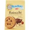 Mulino Bianco Biscotti Baiocchi con Crema alla Nocciola e Cacao, Colazione Ricca di Gusto - 260 gr