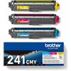BROTHER BUNDLE DI 3 TONER TN-241 C/M/Y TN241CMY DA 1.400 PAGINE/CAD.