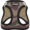 Best Pet Supplies Pettorina per cani Voyager Step-in Air, in rete, riflettente, non tira, per cani di taglia piccola-media e gatti, sicura con chiusura in velcro, fibbia, doppi anelli a D, rifiniture militare/nero, XS